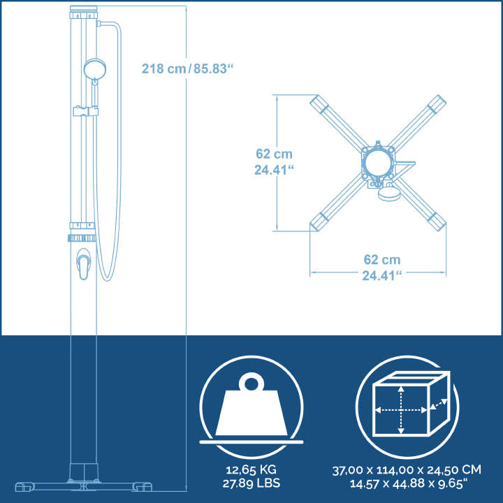 Bestway Gartendusche Solarflow
